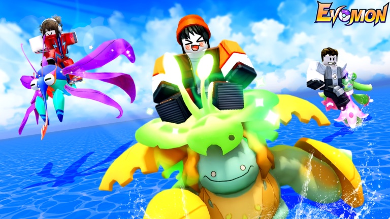 Official Evomon gameplay artwork from Roblox